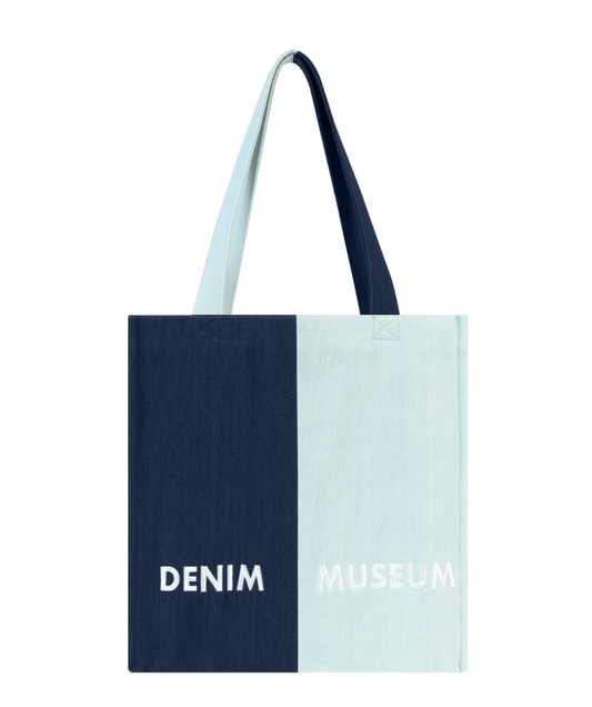 Ethereal Horizons Series Denim Color-Block Tote Bag for Daily Commute and Fashion Outings