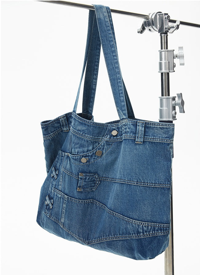 Denim Vintage Multifunktions-Tote - die perfekte Mischung aus Stil und Nützlichkeit