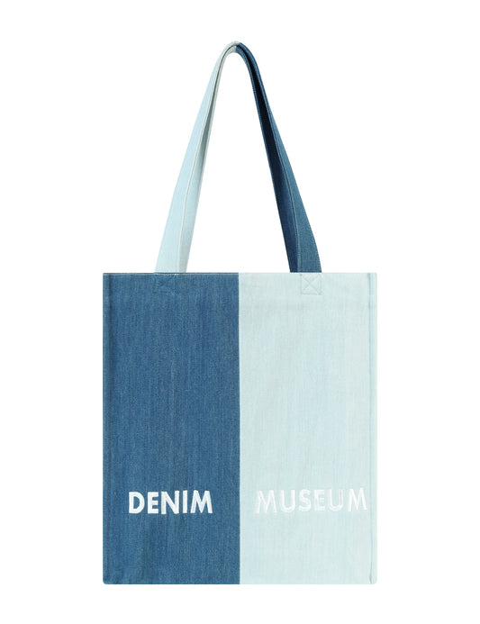 Ethereal Horizons Series Denim Color-Block Tote Bag for Daily Commute and Fashion Outings